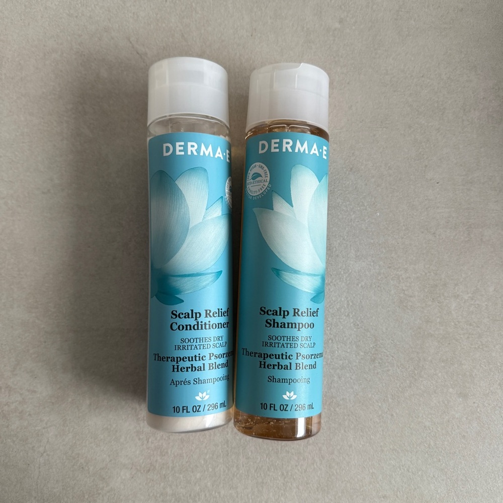 DERMA E Scalp Relief Shampoo & Conditioner Set - Soothing Herbal Blend
